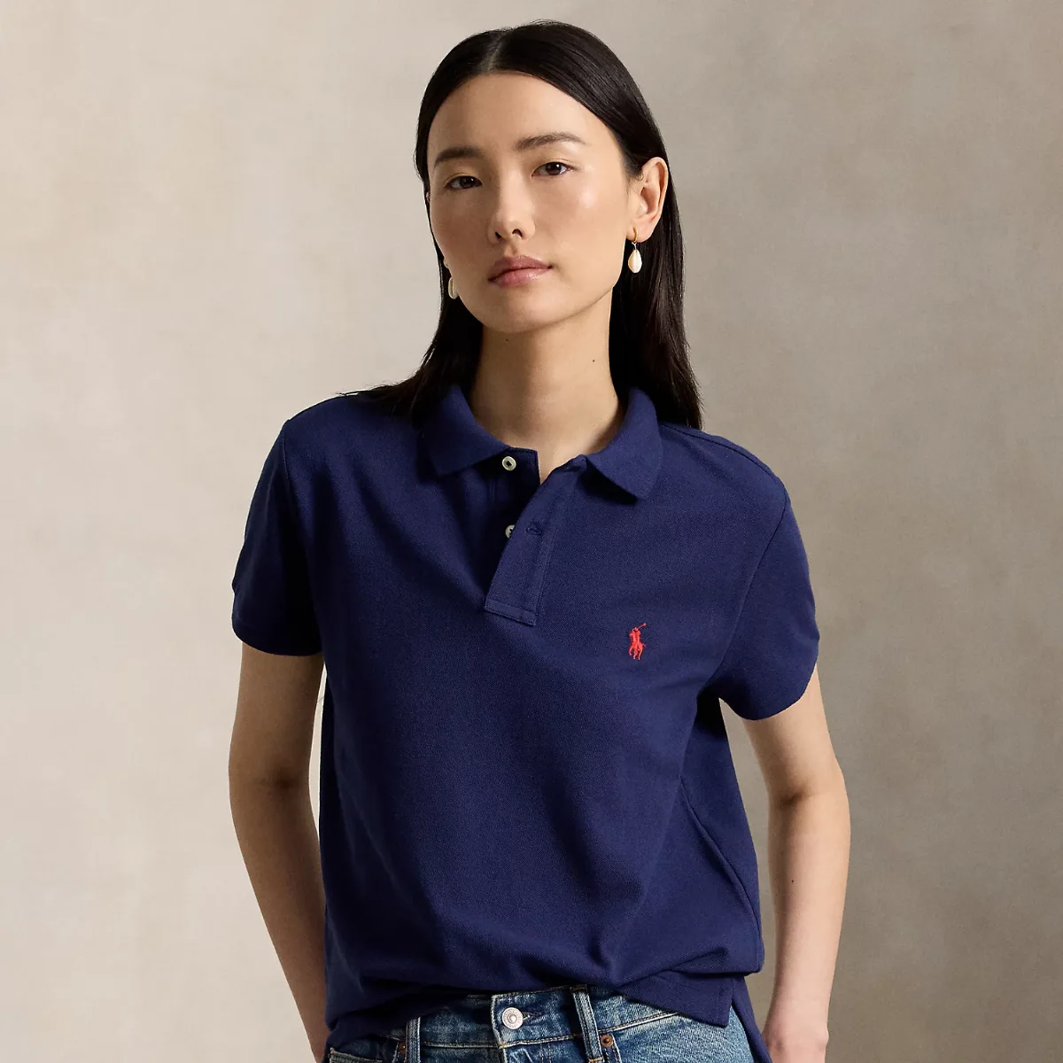 The Iconic Classic Fit Mesh Polo Shirt