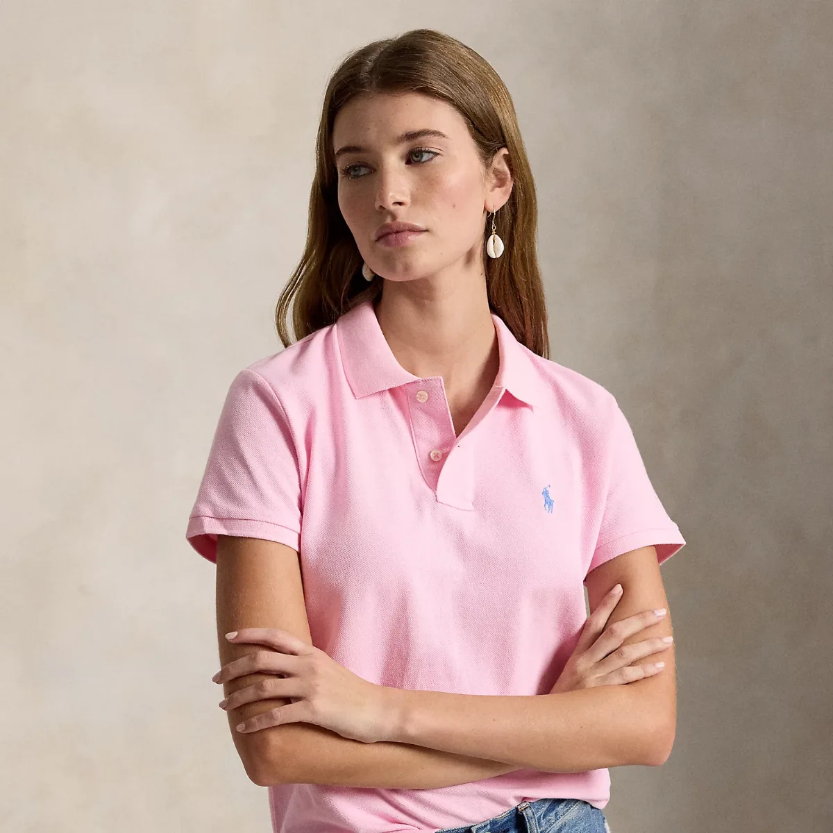 The Iconic Classic Fit Mesh Polo Shirt