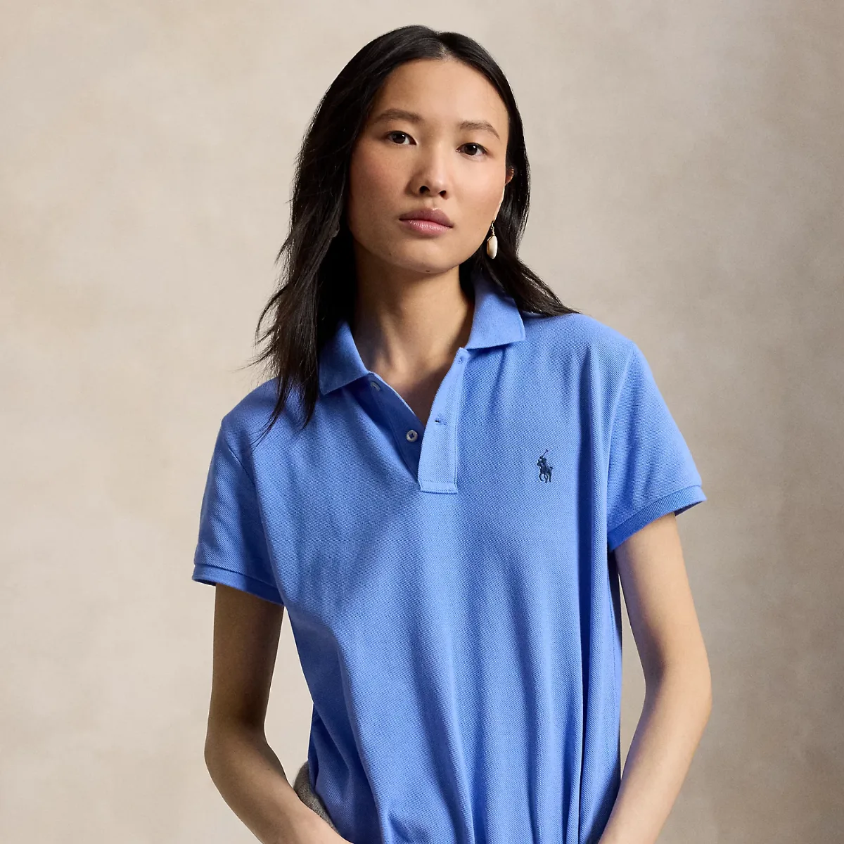The Iconic Classic Fit Mesh Polo Shirt by Ralph Lauren