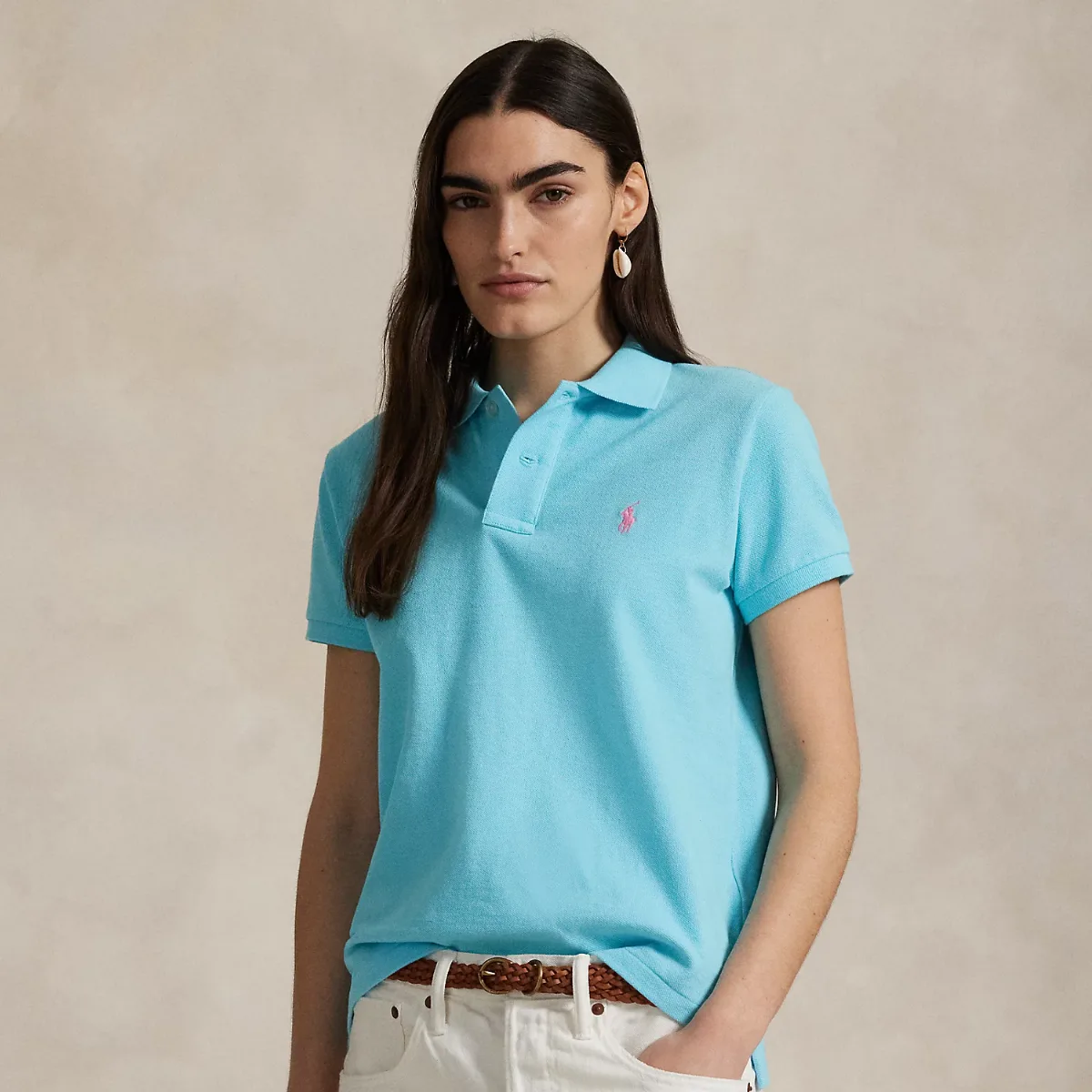 The Iconic Classic Fit Mesh Polo Shirt