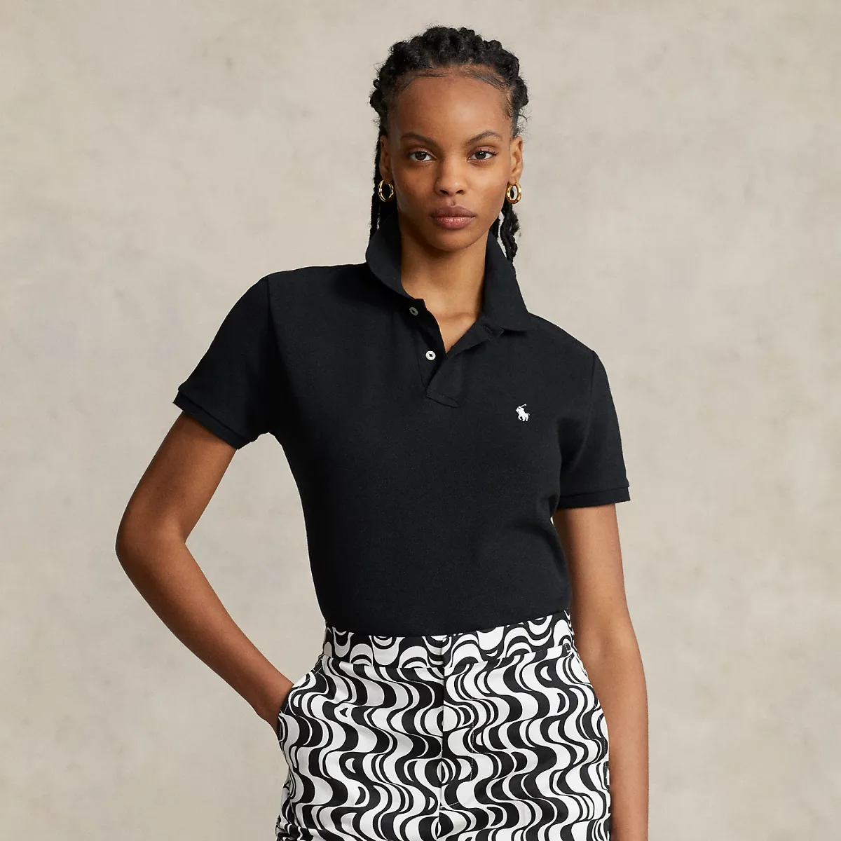 The Iconic Classic Fit Mesh Polo Shirt by Ralph Lauren