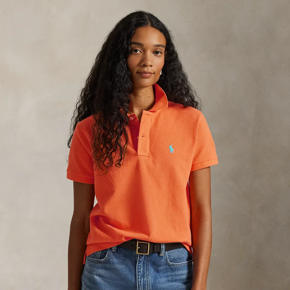 The Iconic Classic Fit Mesh Polo Shirt by Ralph Lauren