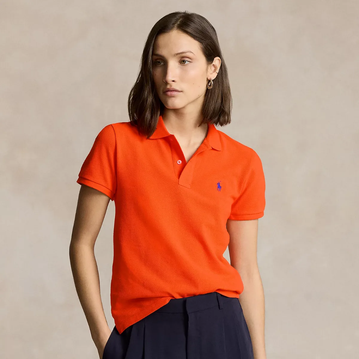The Iconic Classic Fit Mesh Polo Shirt by Ralph Lauren
