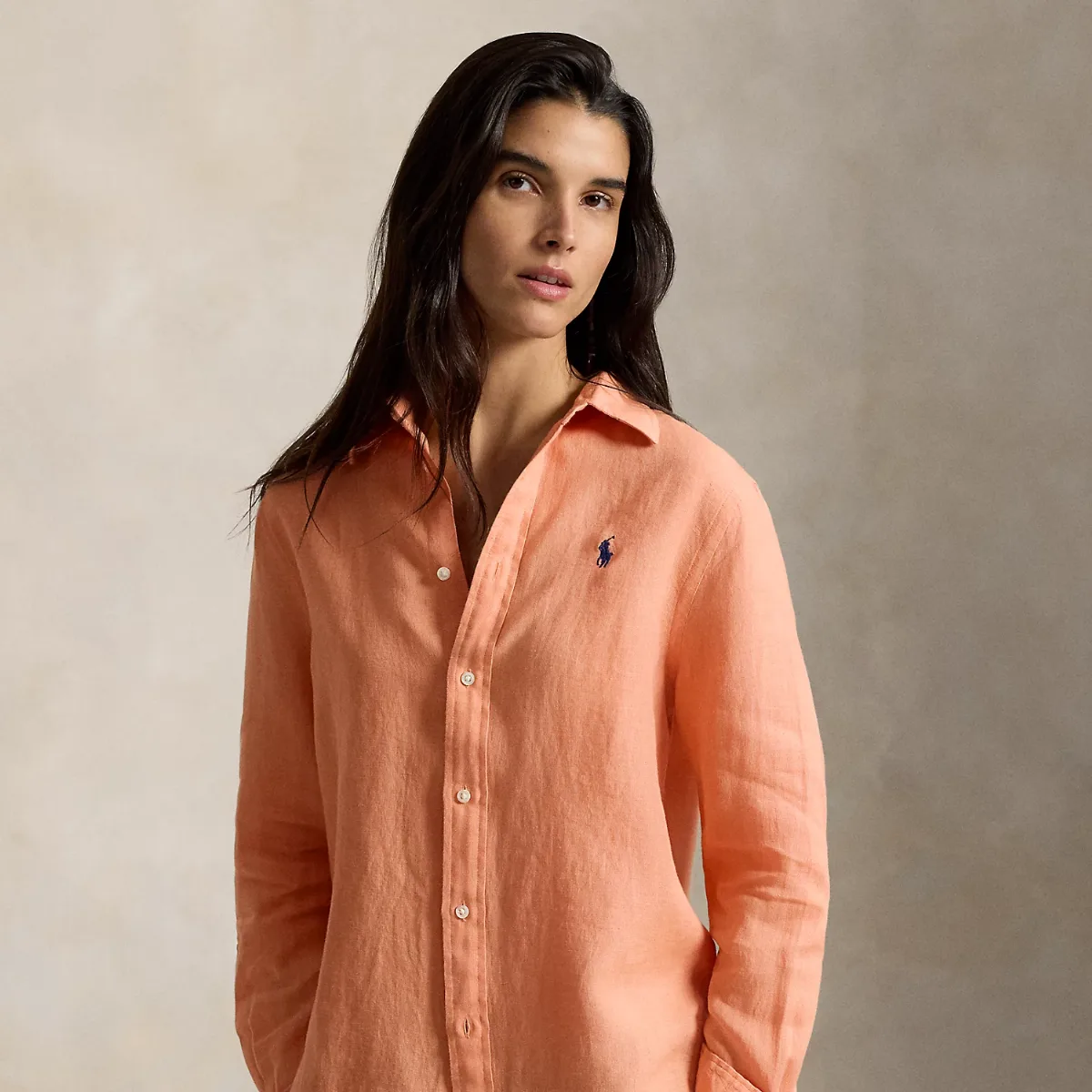 Classic Fit Linen Shirt by Ralph Lauren