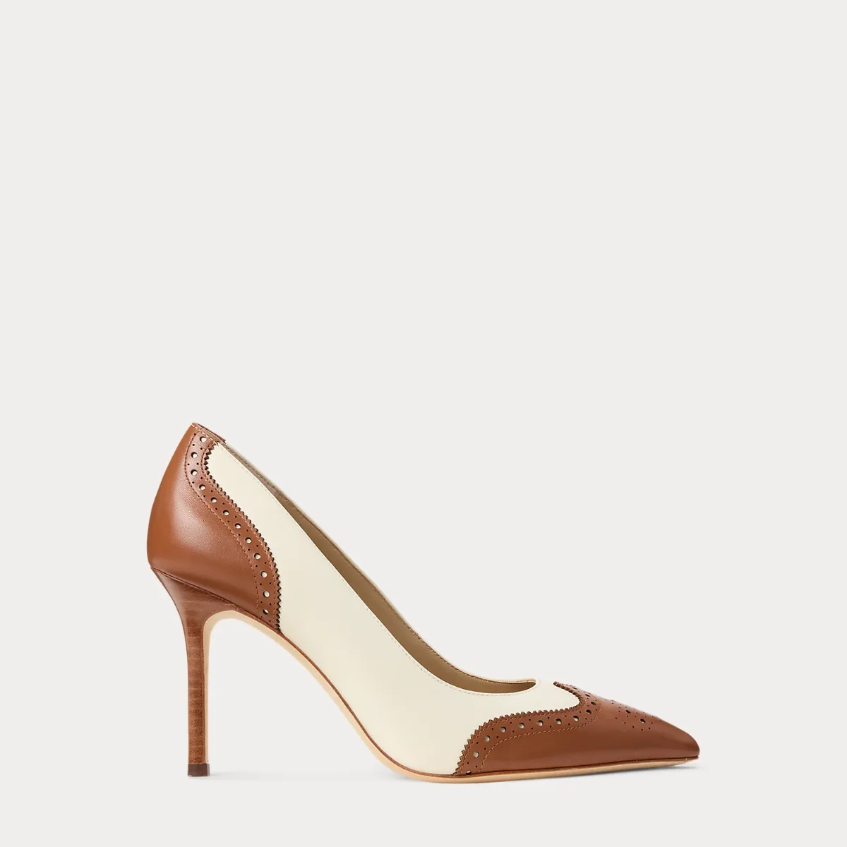 Lynden Perforated Leather Pump by Ralph Lauren