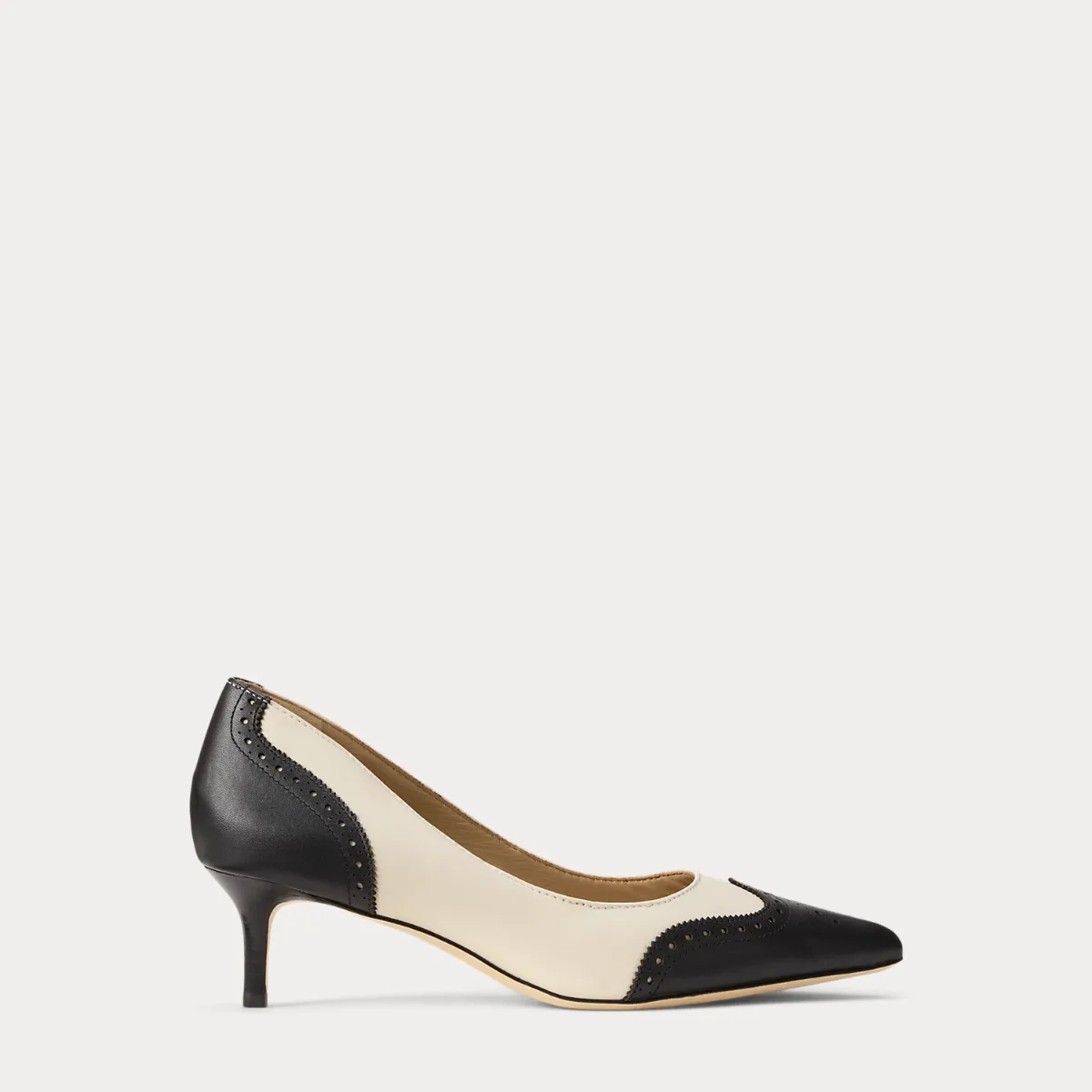 Adrienne Perforated Leather Pump