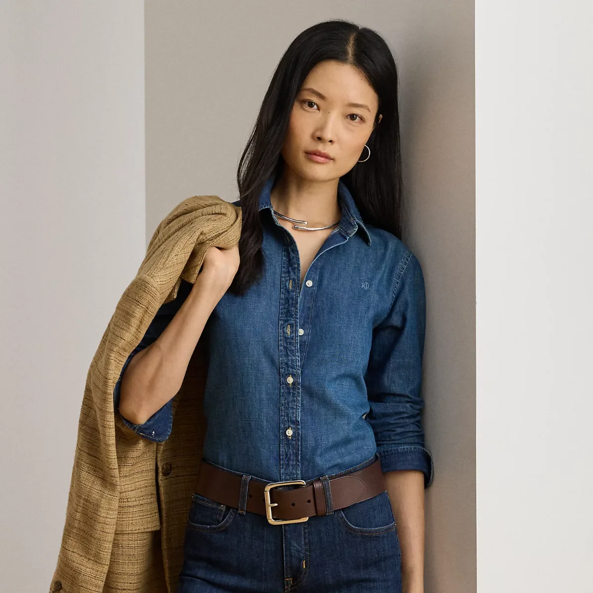 Classic Fit Denim Shirt by Ralph Lauren