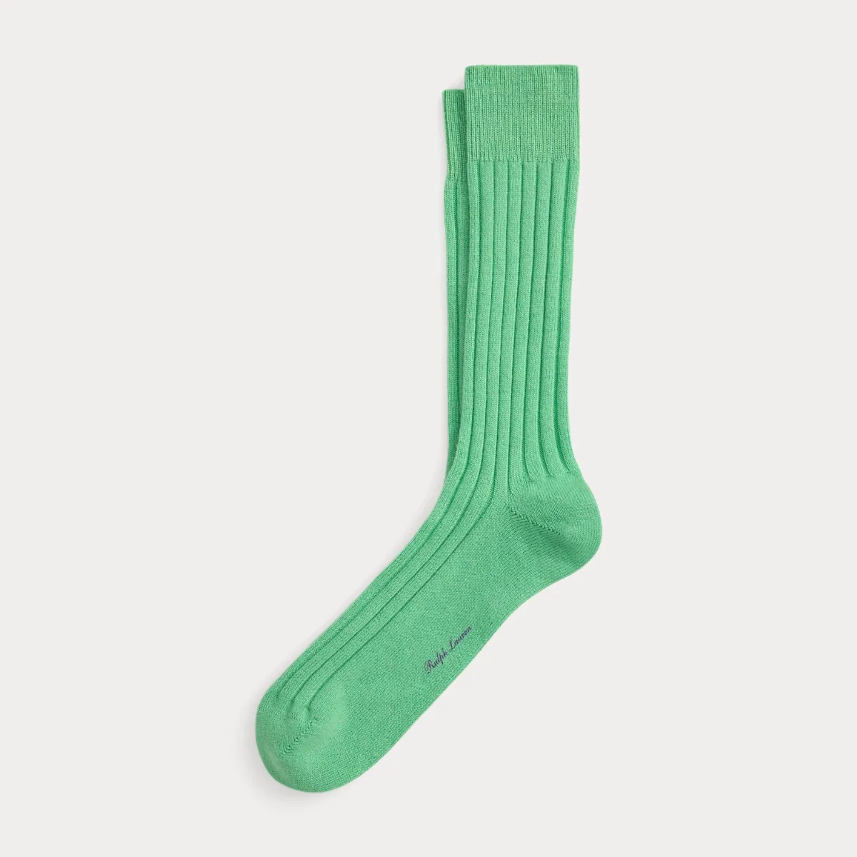 Ribbed Cashmere-Blend Dress Socks by Ralph Lauren