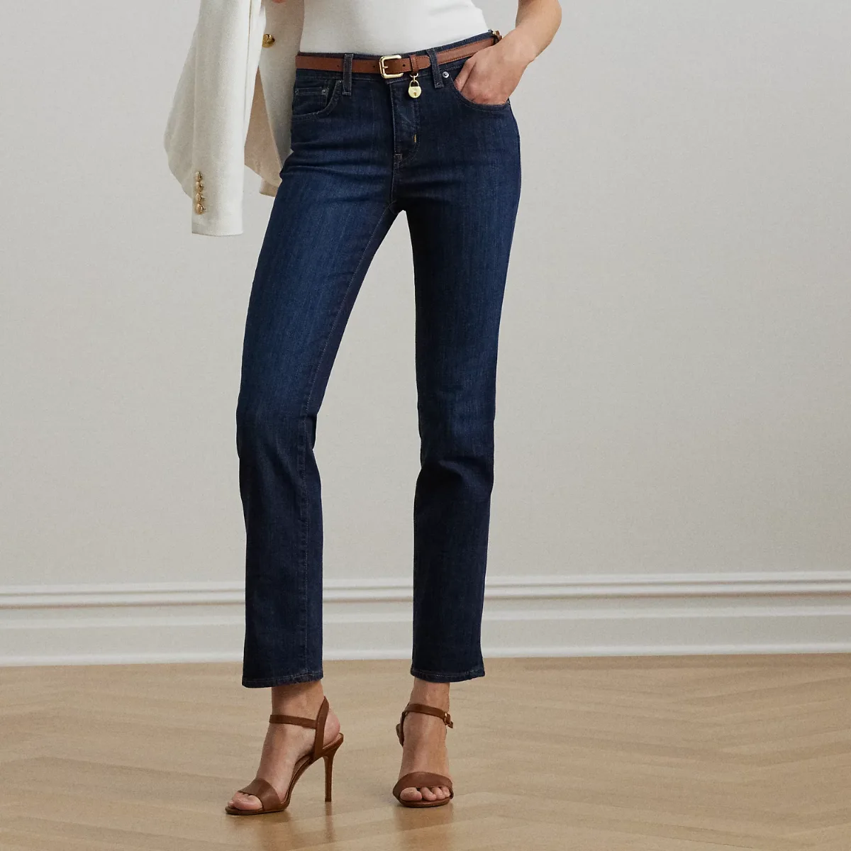 Mid-Rise Straight Jean by Ralph Lauren