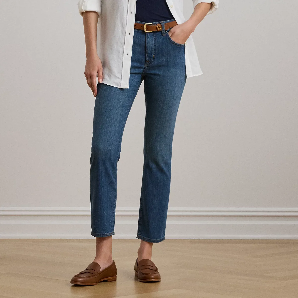 Mid-Rise Straight Jean by Ralph Lauren