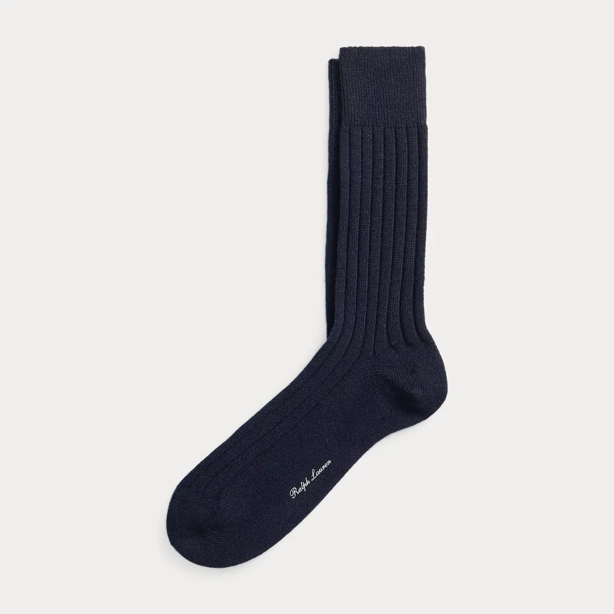 Ribbed Cashmere-Blend Dress Socks by Ralph Lauren