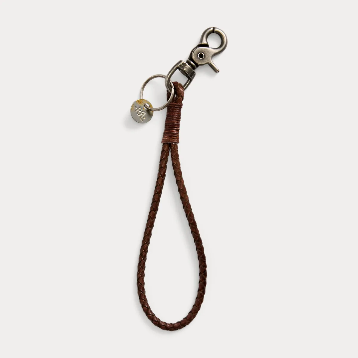 Braided Leather Key Fob by Ralph Lauren