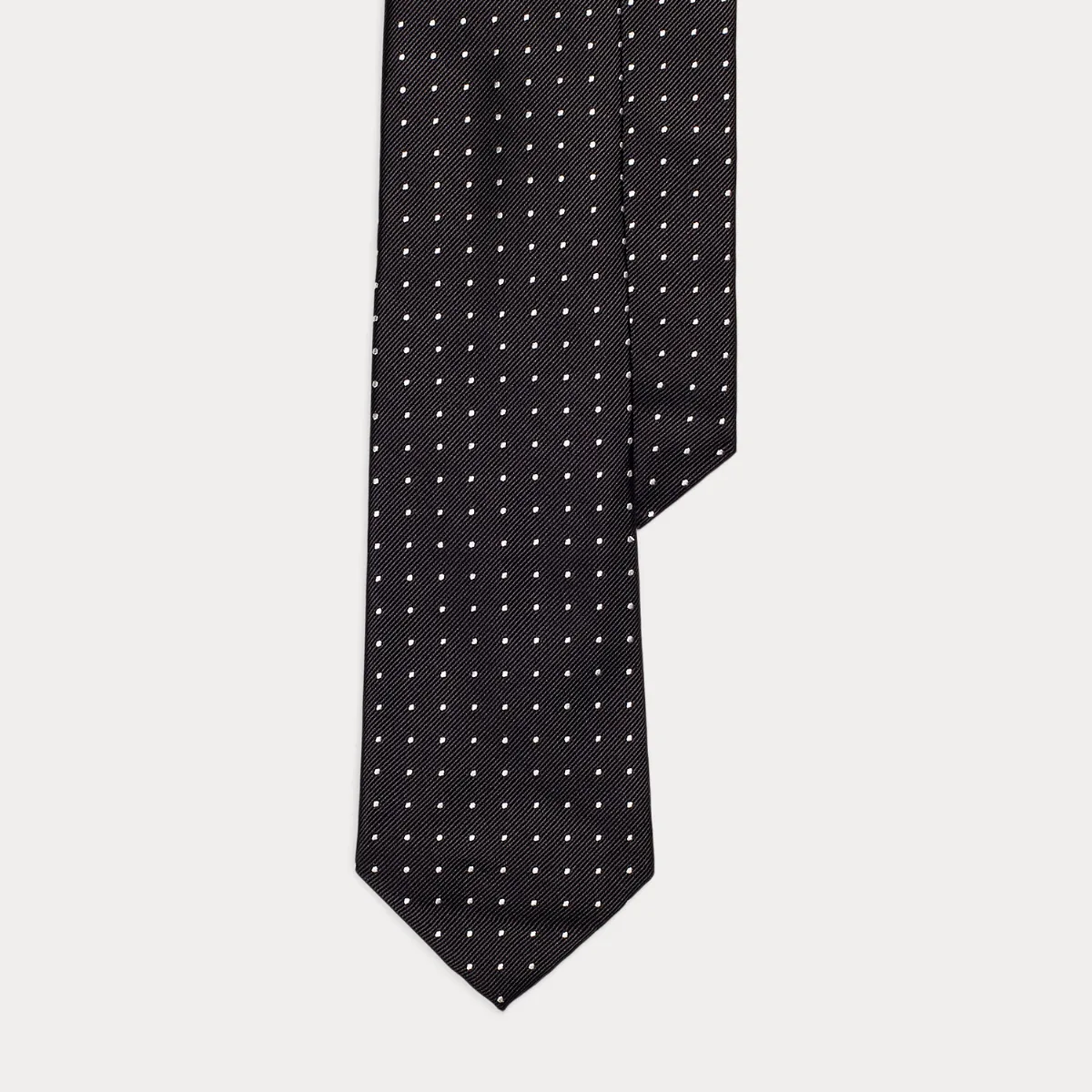 Polka-Dot Silk Repp Tie