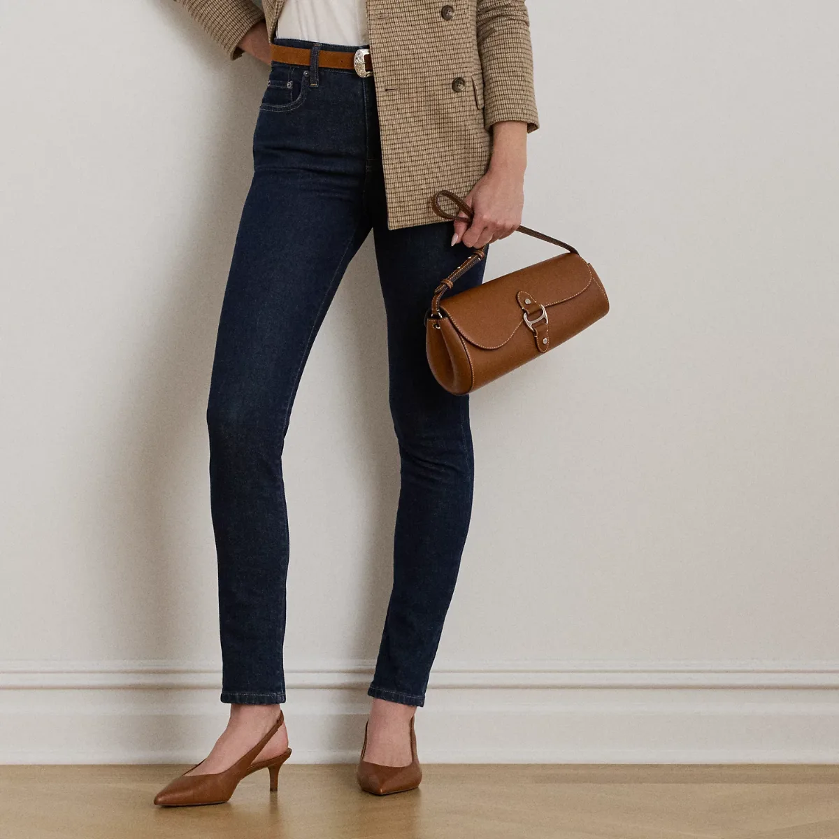 High-Rise Skinny Ankle Jean by Ralph Lauren