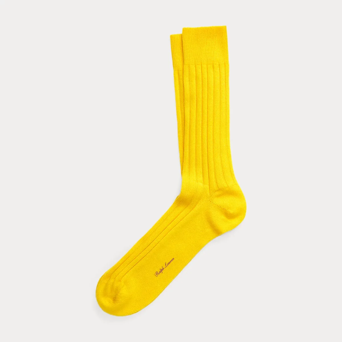 Ribbed Cashmere-Blend Dress Socks by Ralph Lauren