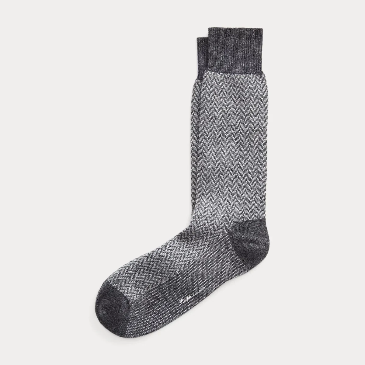 Herringbone Cashmere-Blend Dress Socks by Ralph Lauren