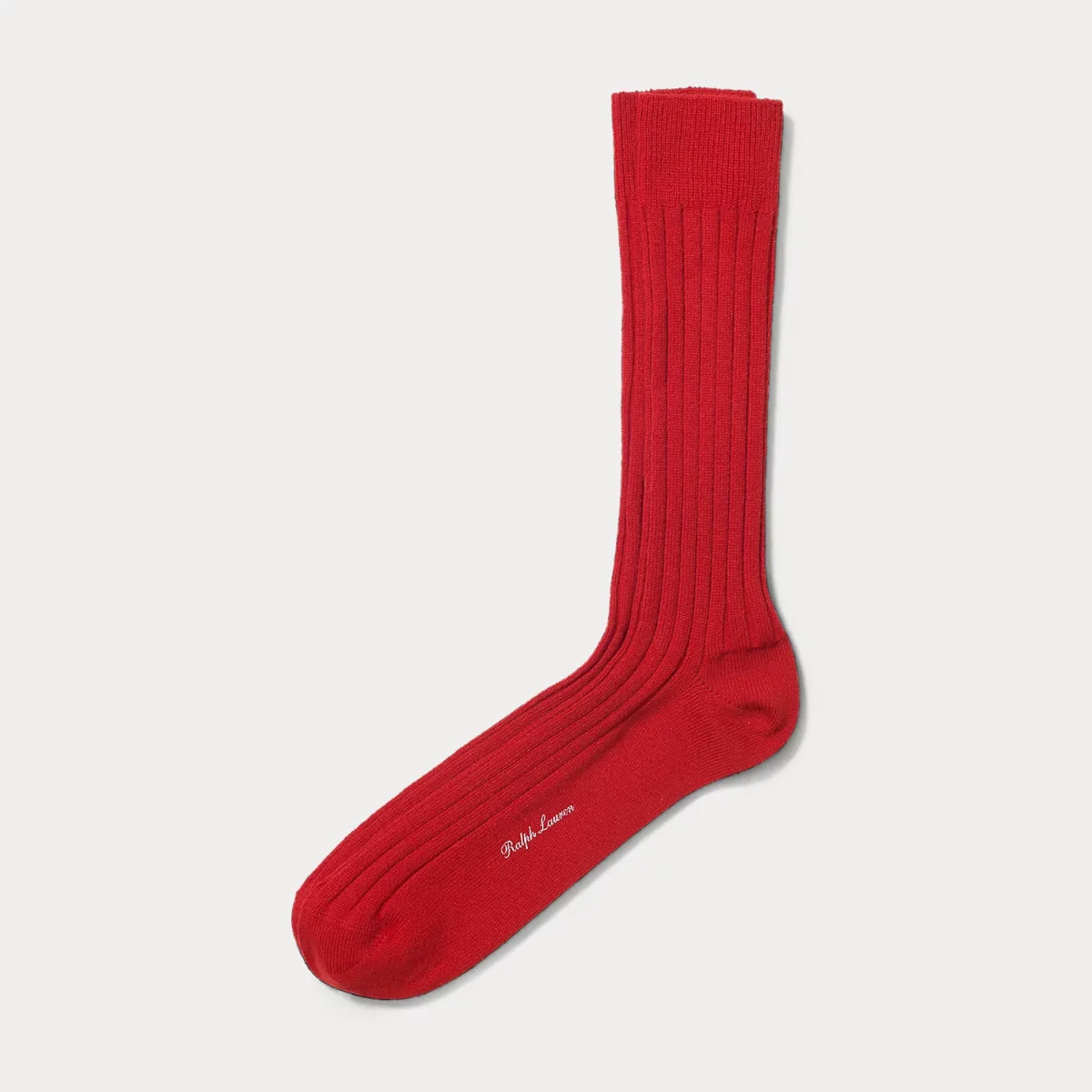 Rib-Knit Cashmere Sock
