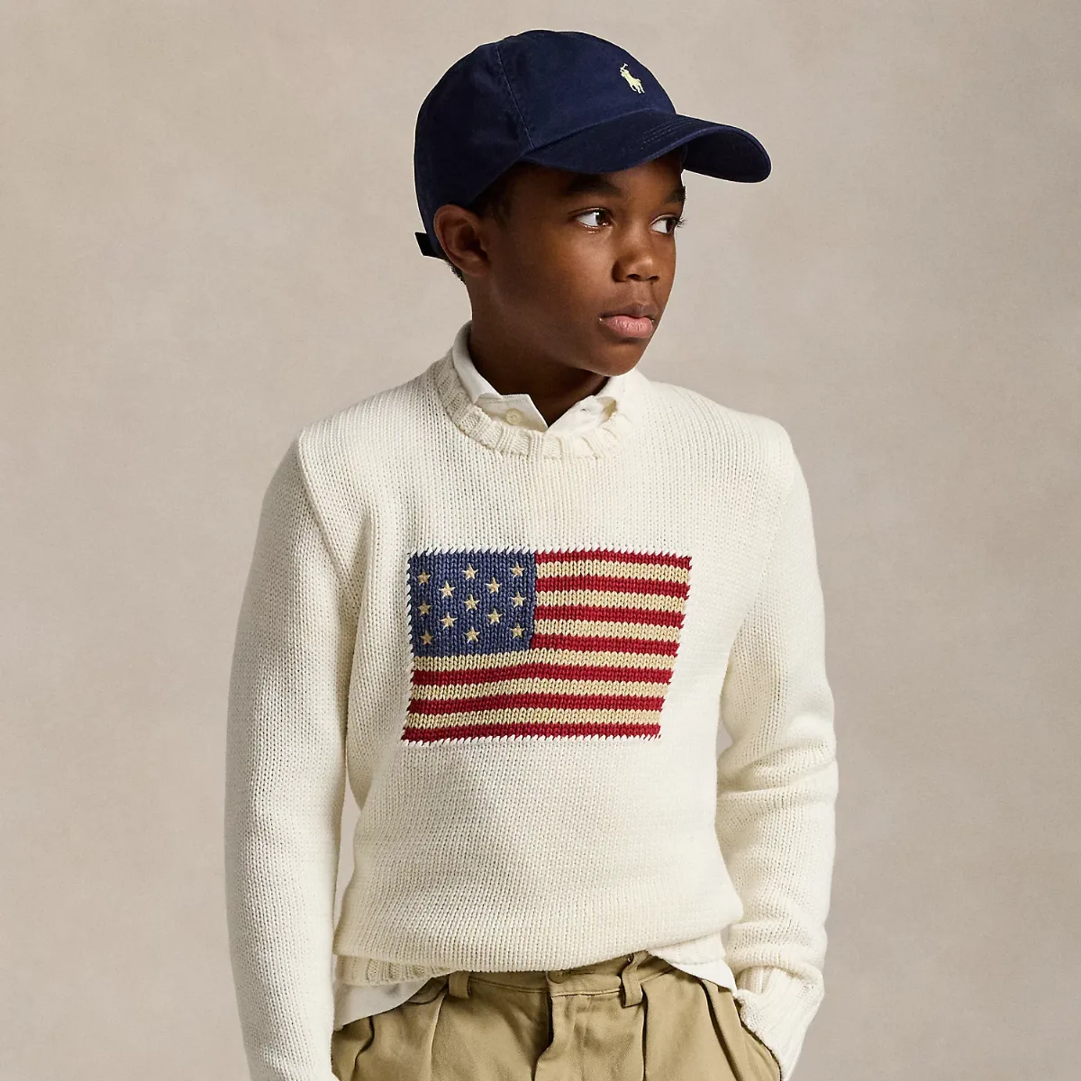 The Iconic Flag Sweater by Ralph Lauren