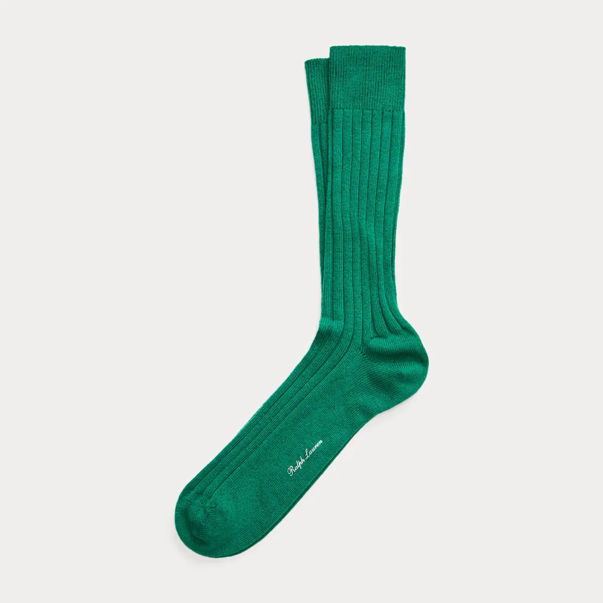 Ribbed Cashmere-Blend Dress Socks by Ralph Lauren