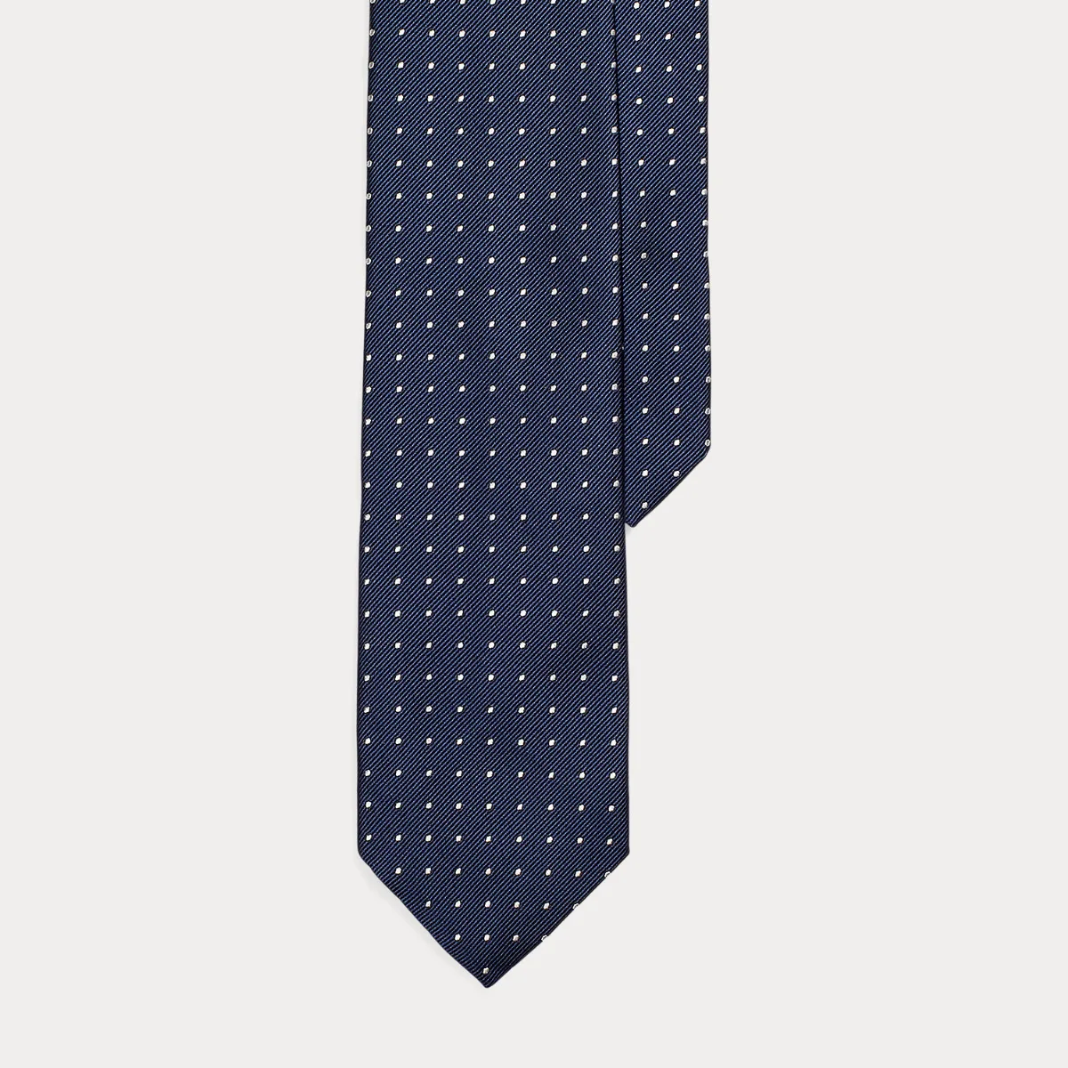 Polka-Dot Silk Repp Tie