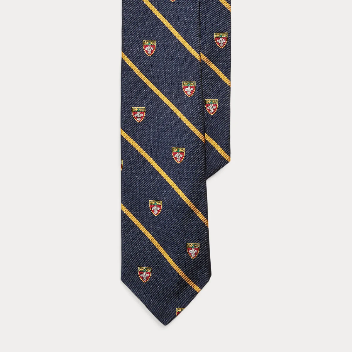 Striped Silk Narrow Club Tie by Ralph Lauren