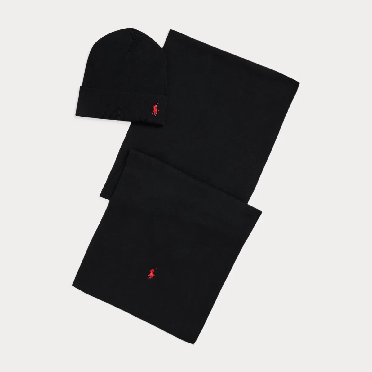 Rib-Knit Cotton Beanie & Scarf Gift Set by Ralph Lauren