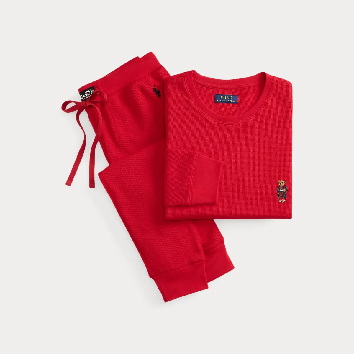 Polo Bear Waffle-Knit Sleep Set by Ralph Lauren