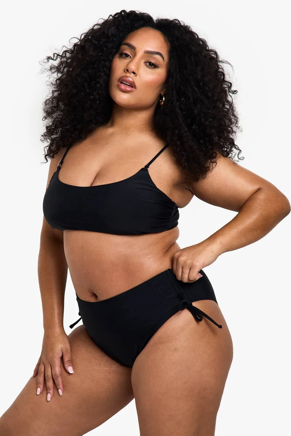 Swimwear Essentials Scoop Bikini Top by boohoo