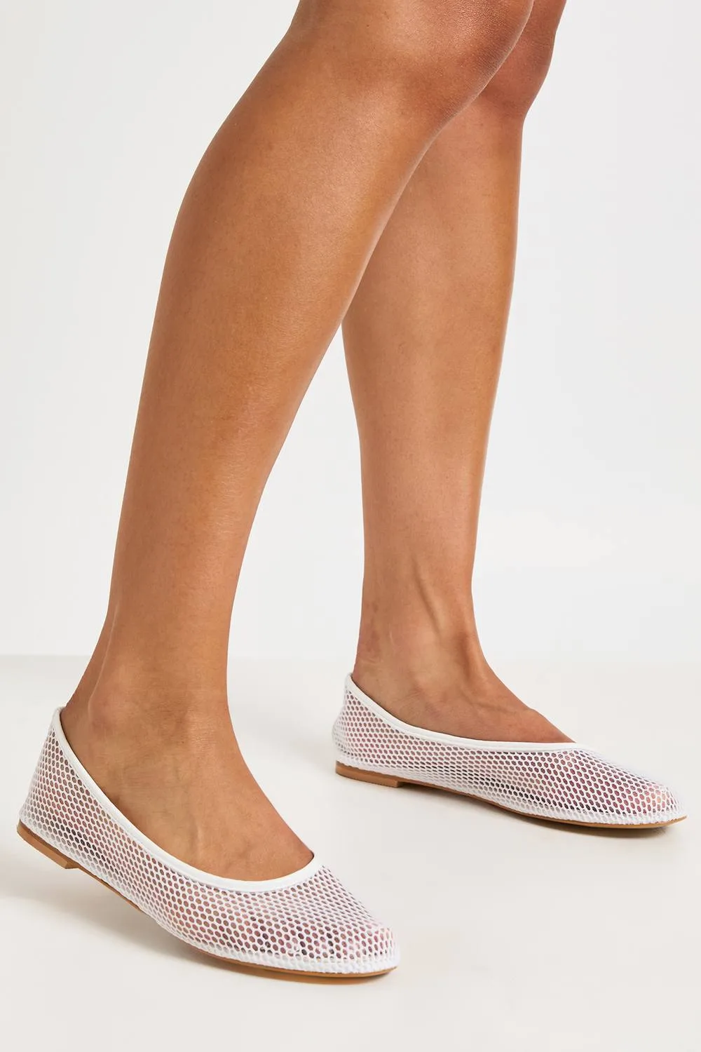Mesh Ballet Flats by boohoo