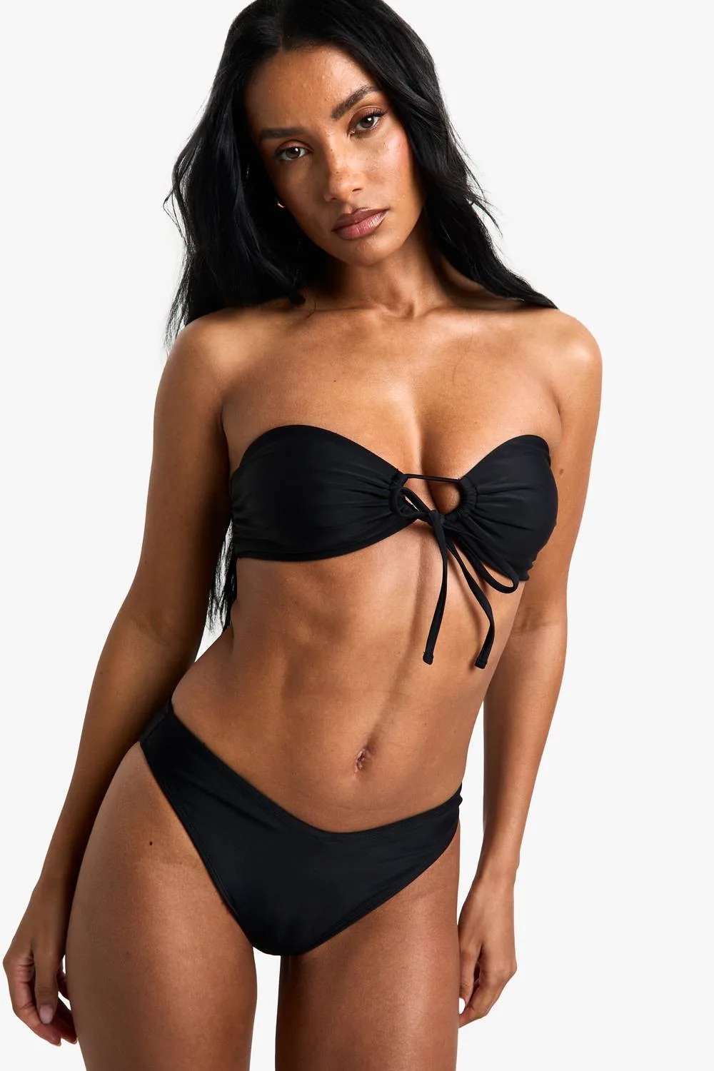 Swimwear Essentials Multiway Bandeau Bikini Top by boohoo