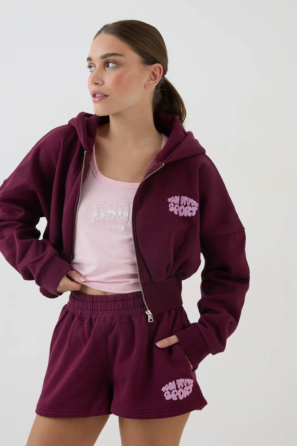 Bubble Loose Fit Sweat Short by DSGN Studio