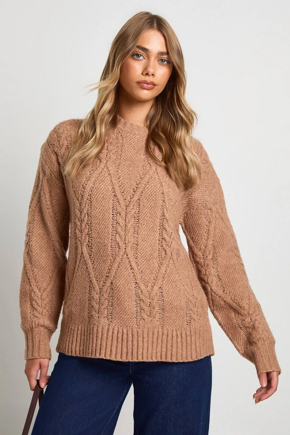 Super Soft Cable Knit Knitted Jumper