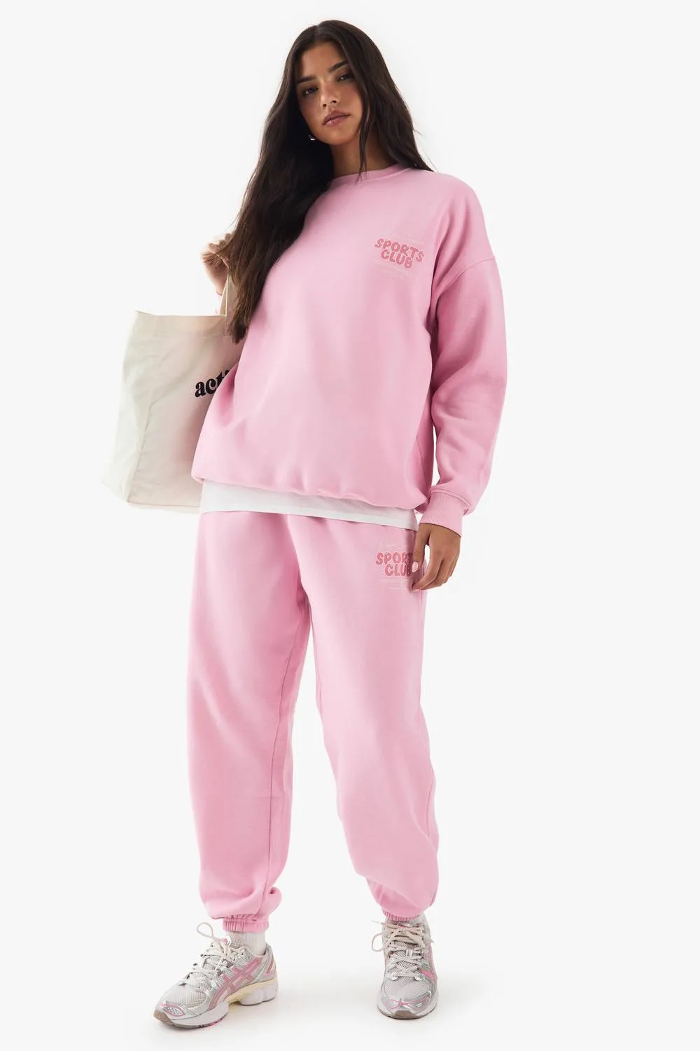 Dsgn Studio Sports Bubble Slogan Oversized Jogger Pants by boohoo