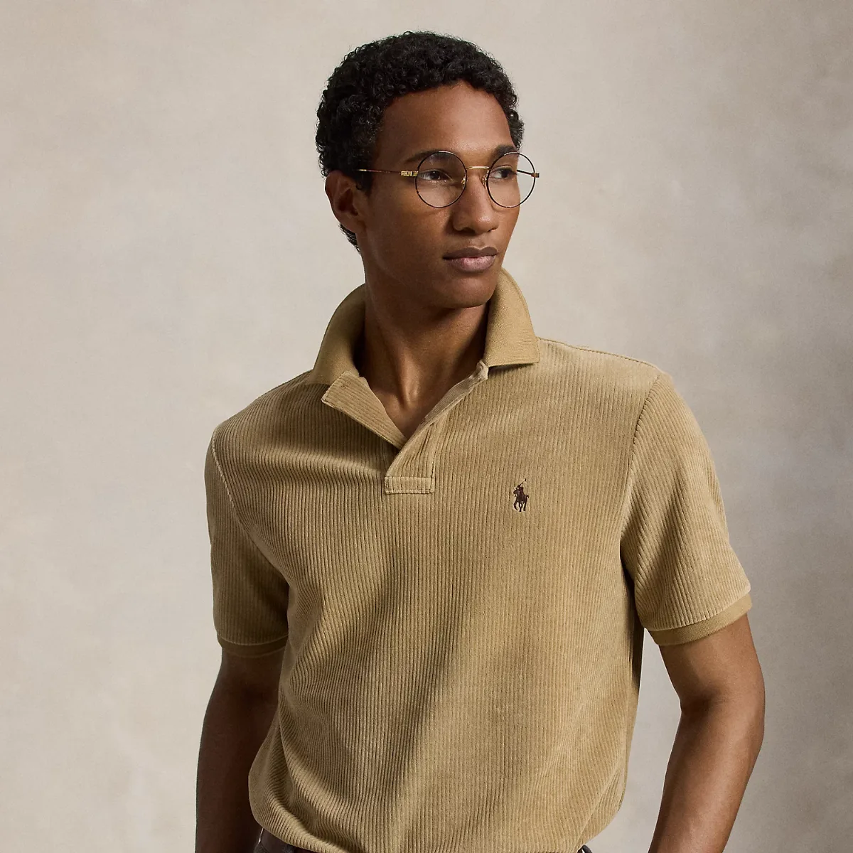 Classic Fit Knit Corduroy Polo Shirt by Ralph Lauren