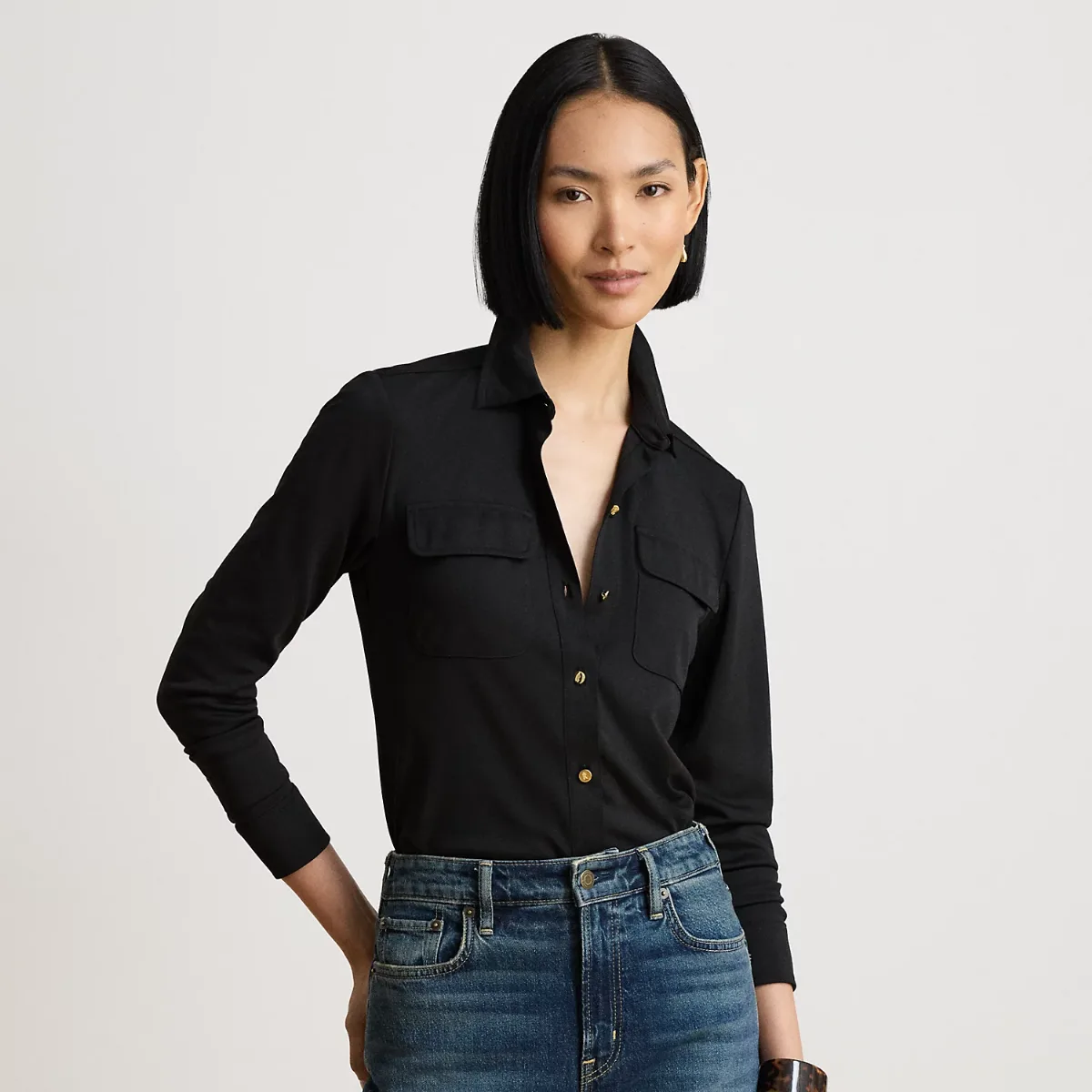Stretch Jersey Shirt by Ralph Lauren