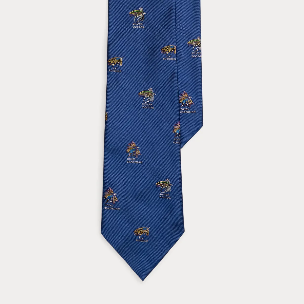 Fishing-Lure Silk Repp Tie by Ralph Lauren