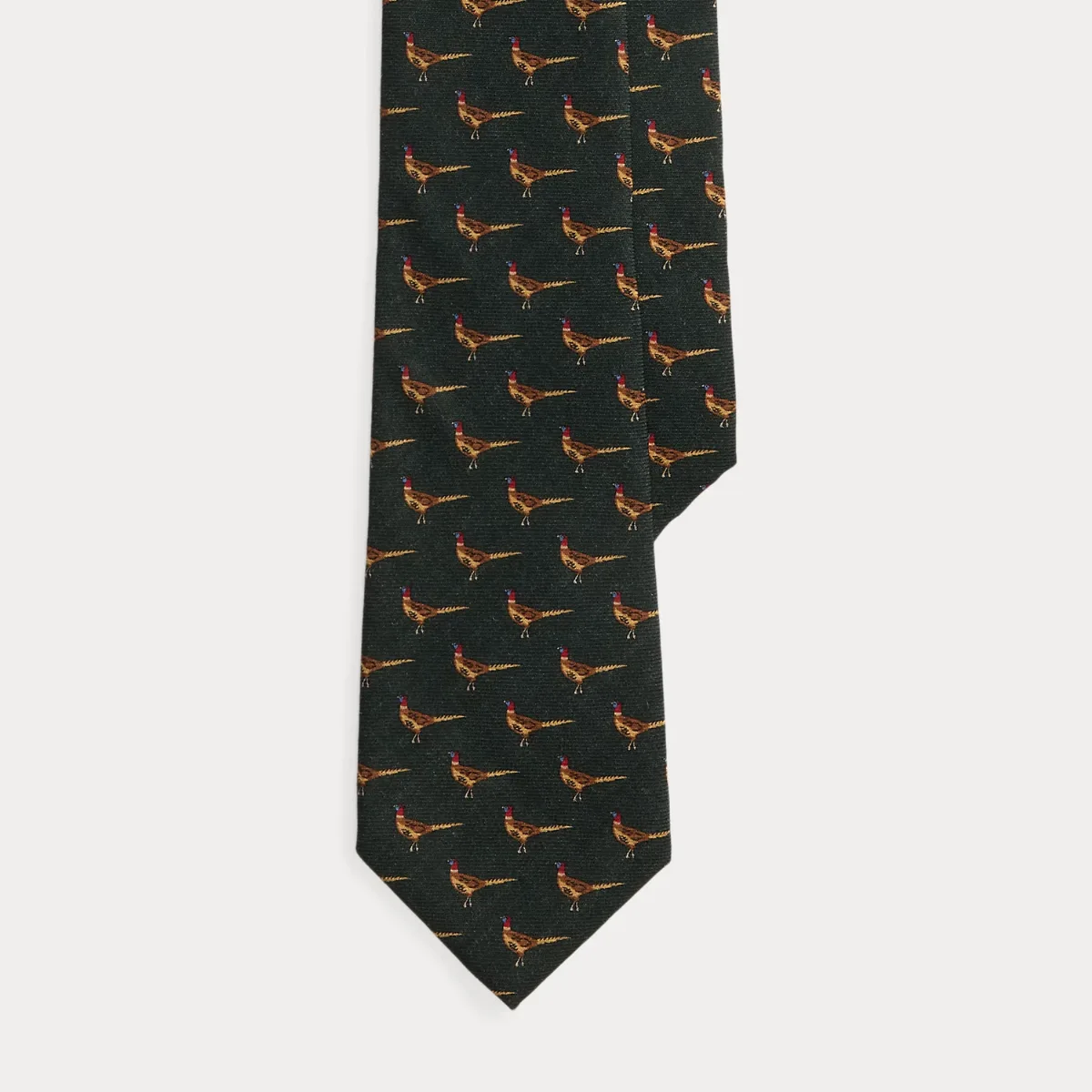 Pheasant-Print Wool Challis Tie by Ralph Lauren