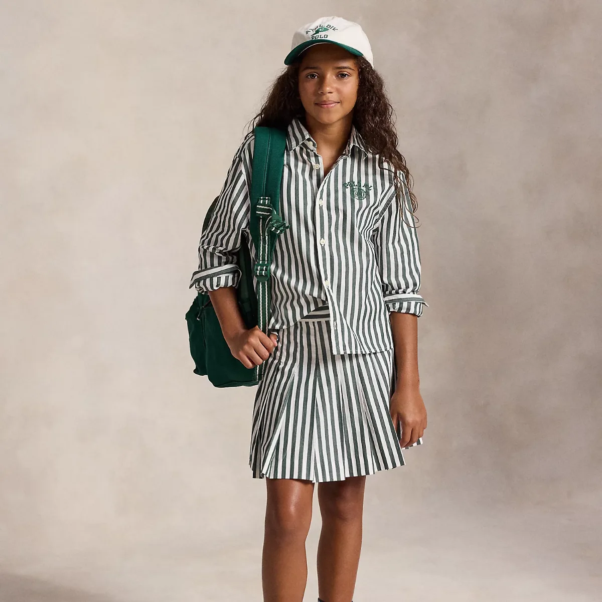 Striped Cotton Poplin Shirt & Skirt by Ralph Lauren