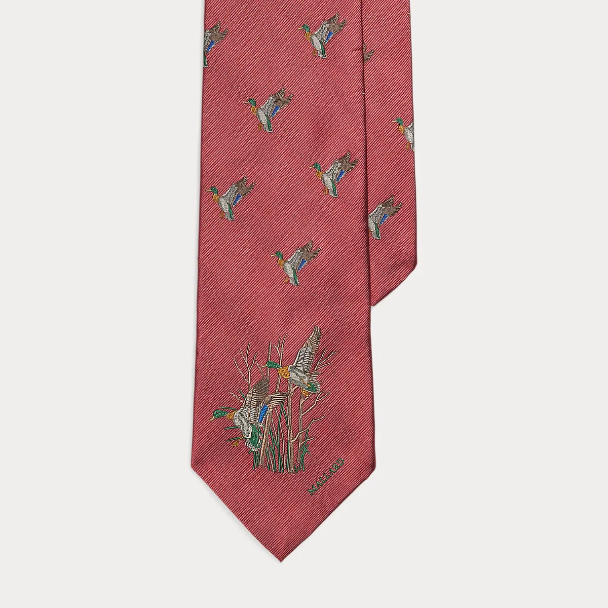 Graduate Mallard-Patterned Silk Tie