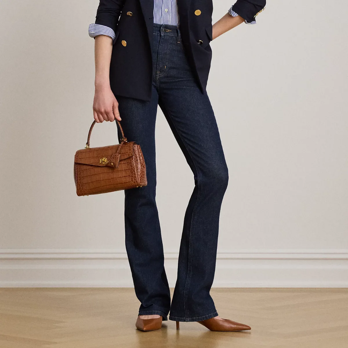 High-Rise Bootcut Jean by Ralph Lauren