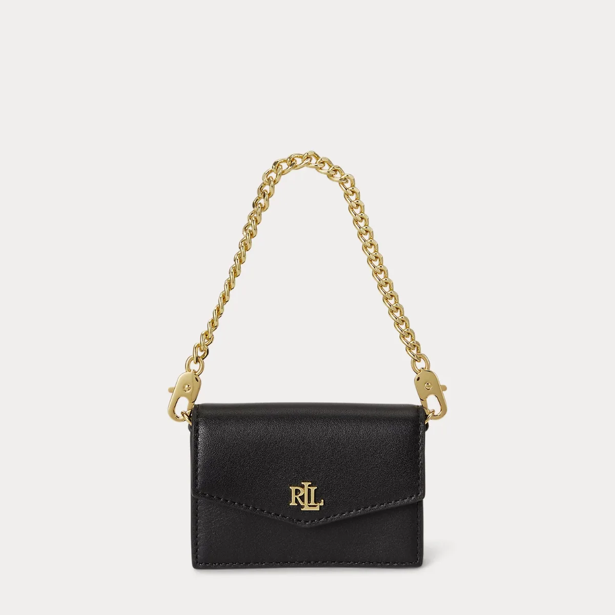 Leather Chain Card Case by Ralph Lauren