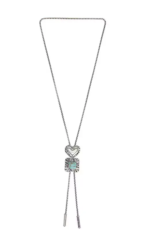 Ruffle Heart Bolo Necklace by Lele Sadoughi