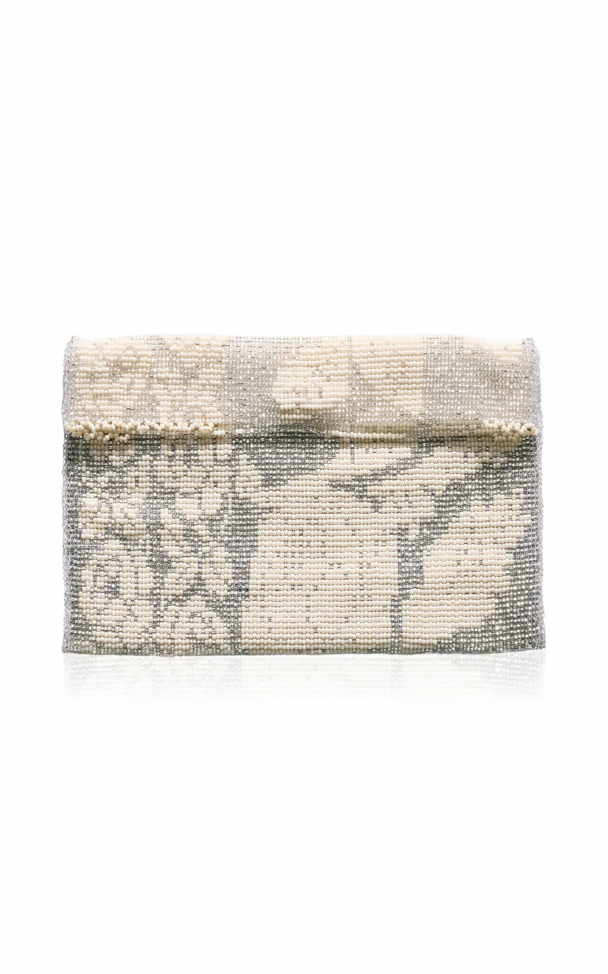 Lace Beaded Clutch by Pura Utz