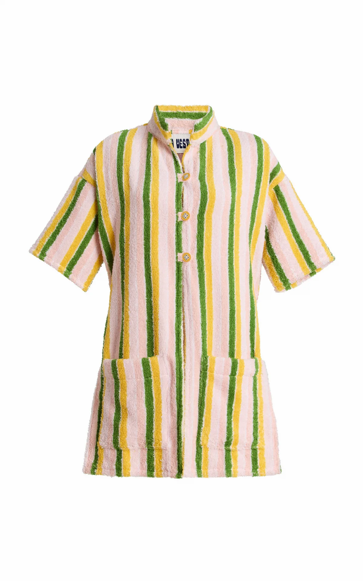 Ship Wheel Striped Cotton Shirt by LA VESTE