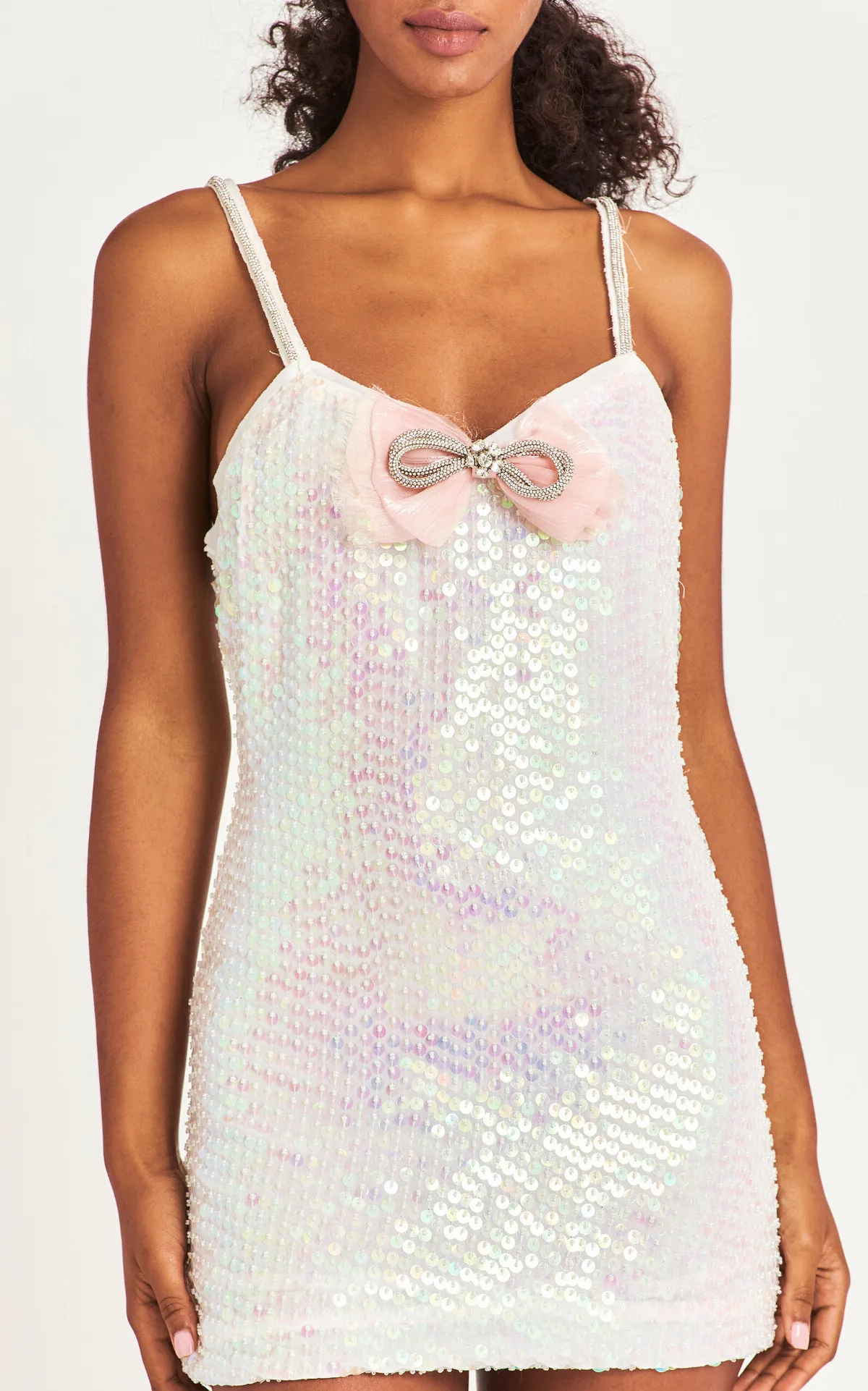 Kumi Sequin Mini Dress by LoveShackFancy