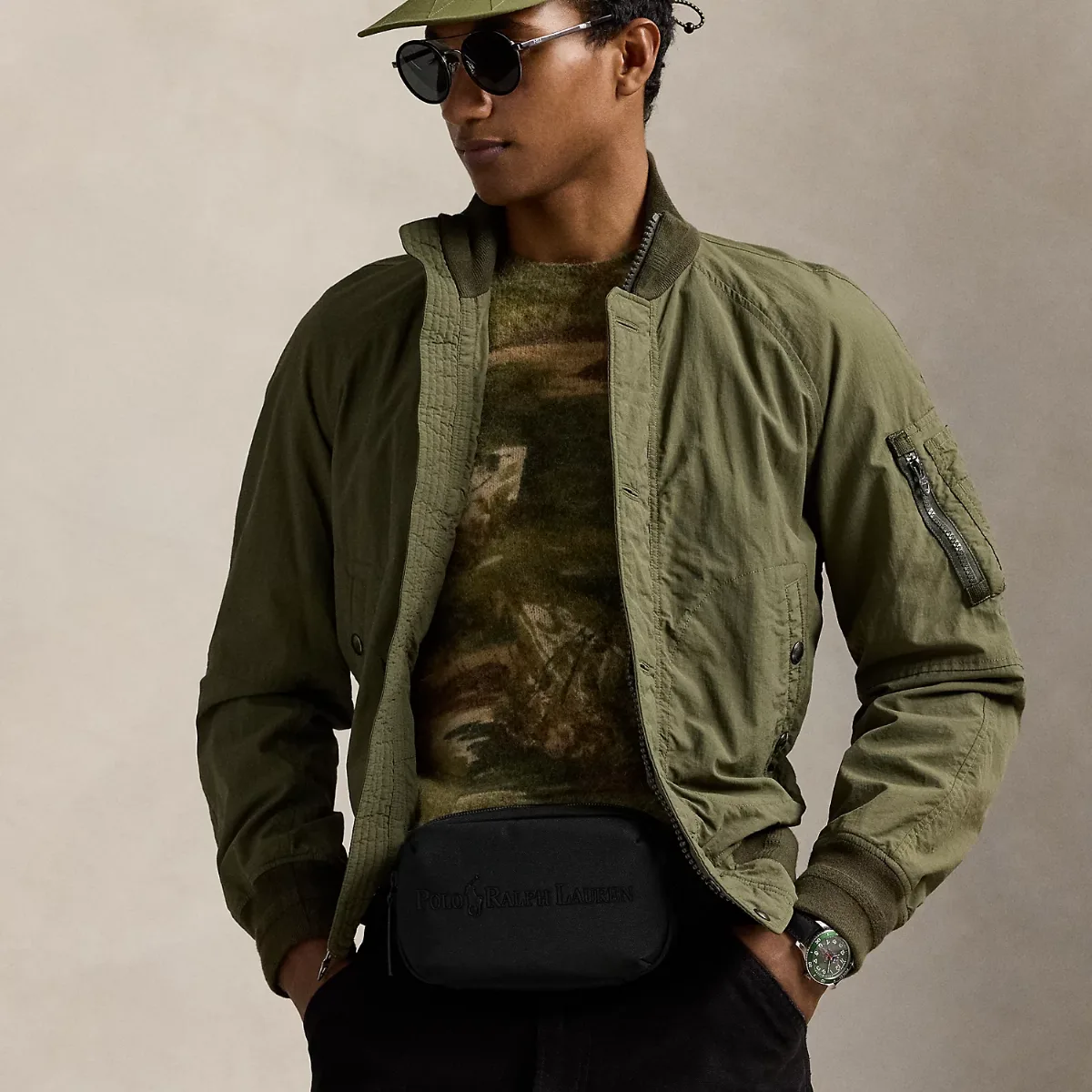 Tonal Logo Waistpack by Ralph Lauren