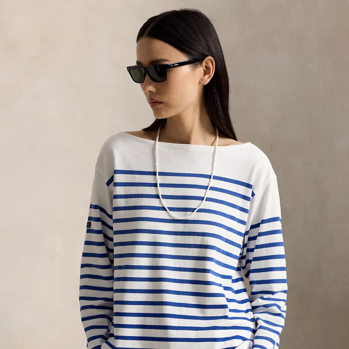 Striped Boatneck Mariner Tee by Ralph Lauren