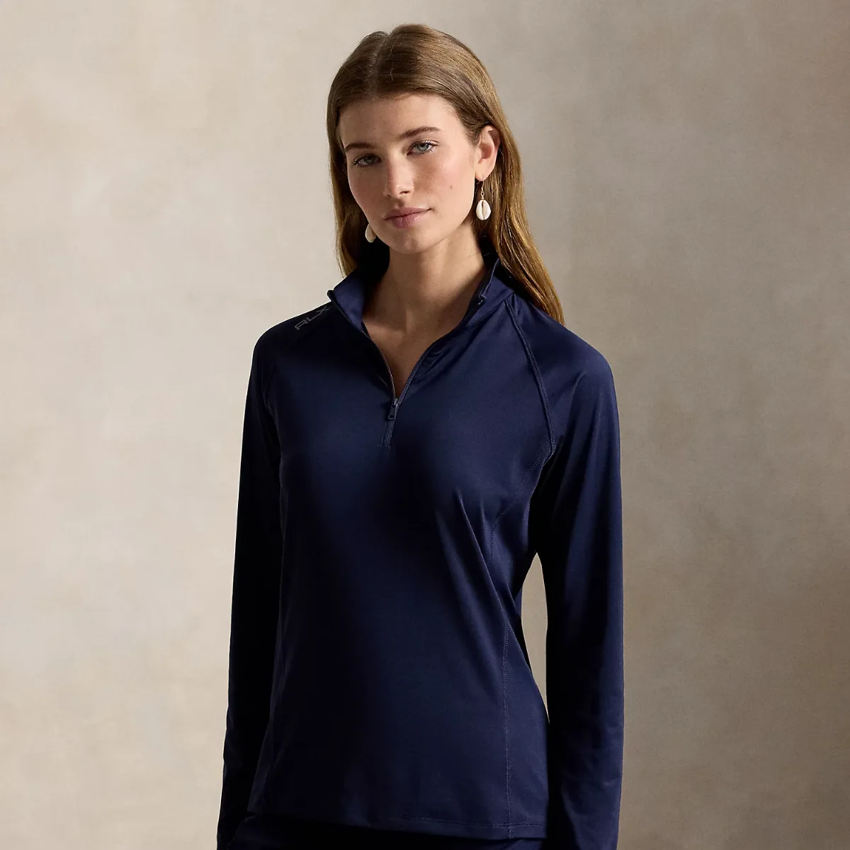 Stretch Jersey Quarter-Zip Pullover by Ralph Lauren