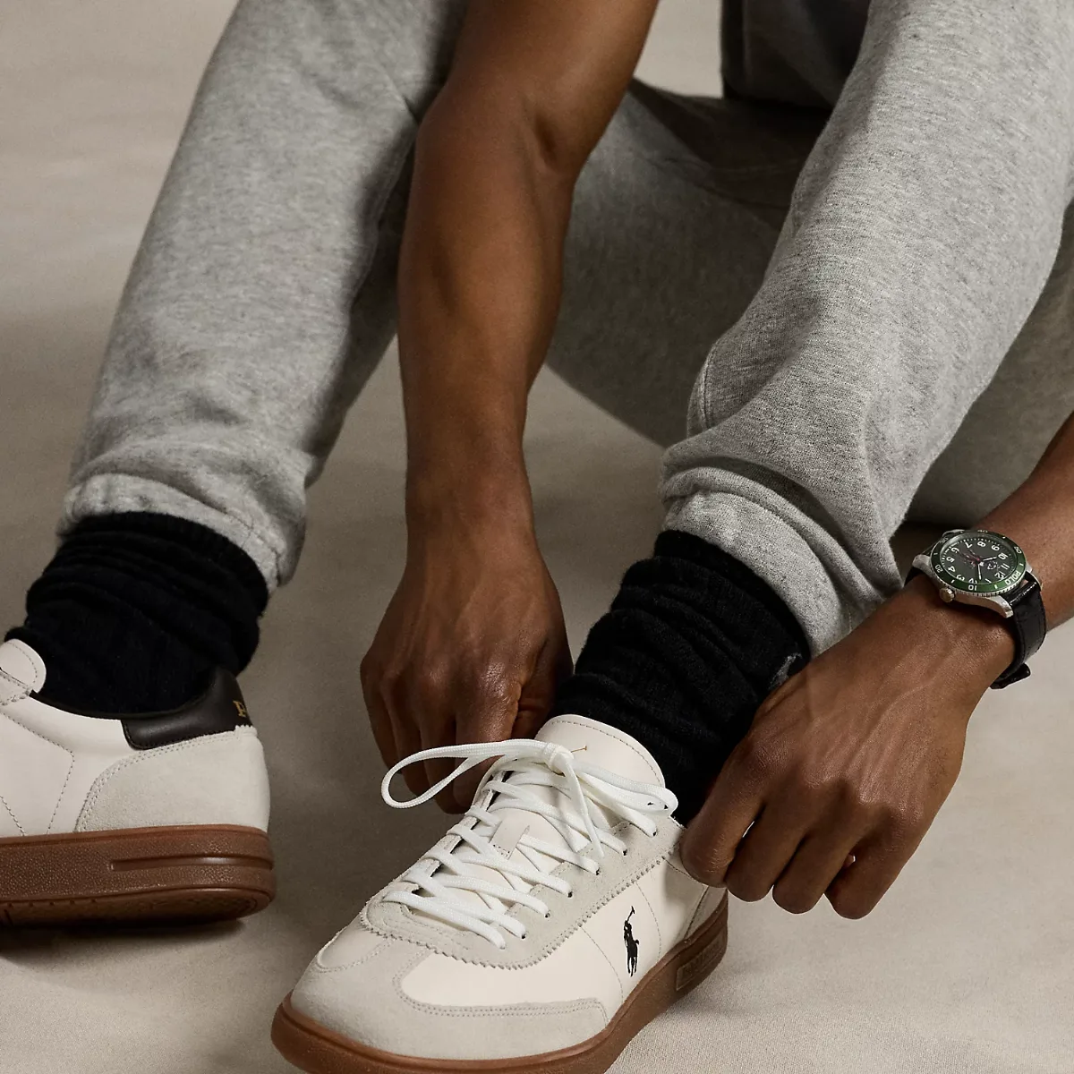 Bedford Leather-Suede Sneaker