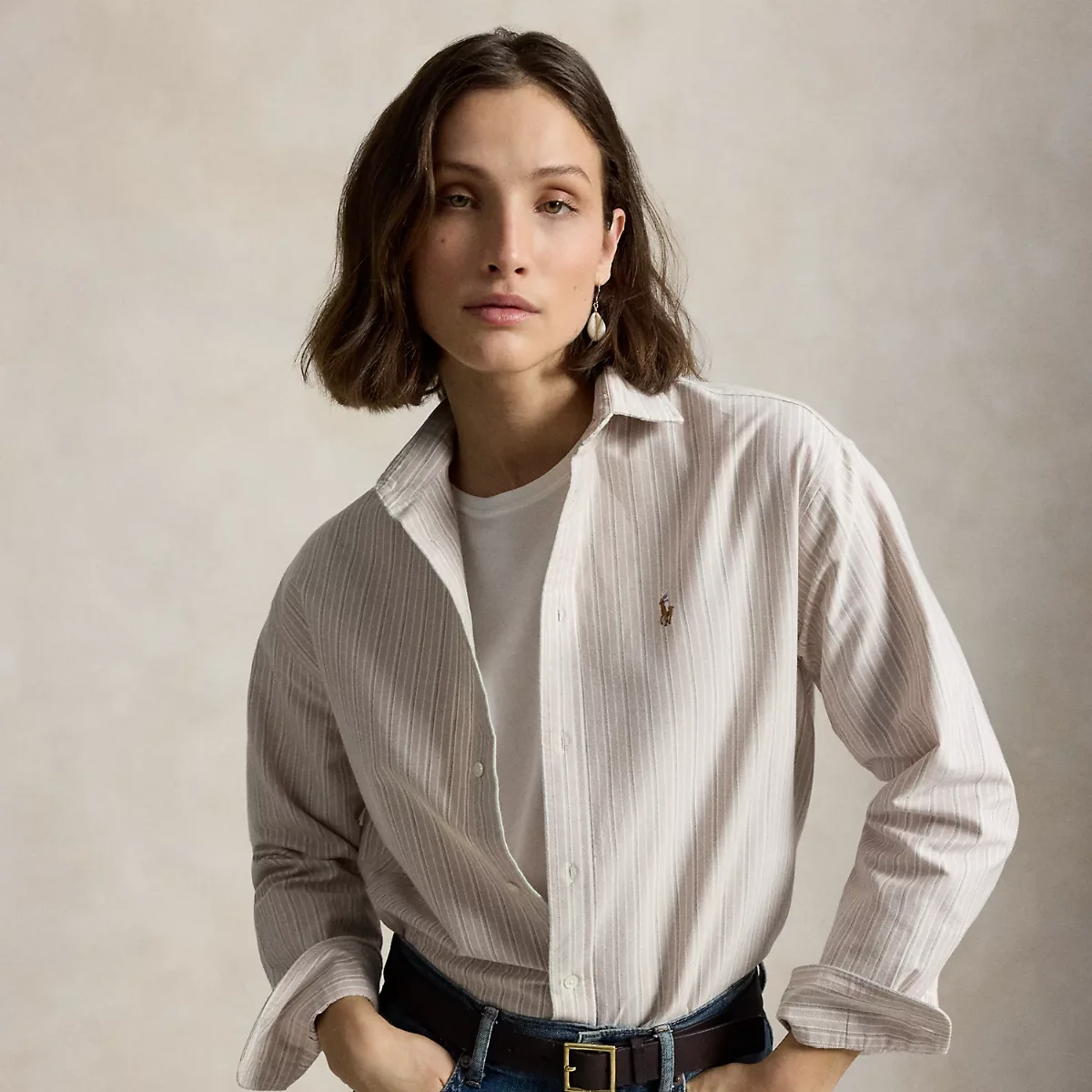 Relaxed Fit Cotton Oxford Shirt